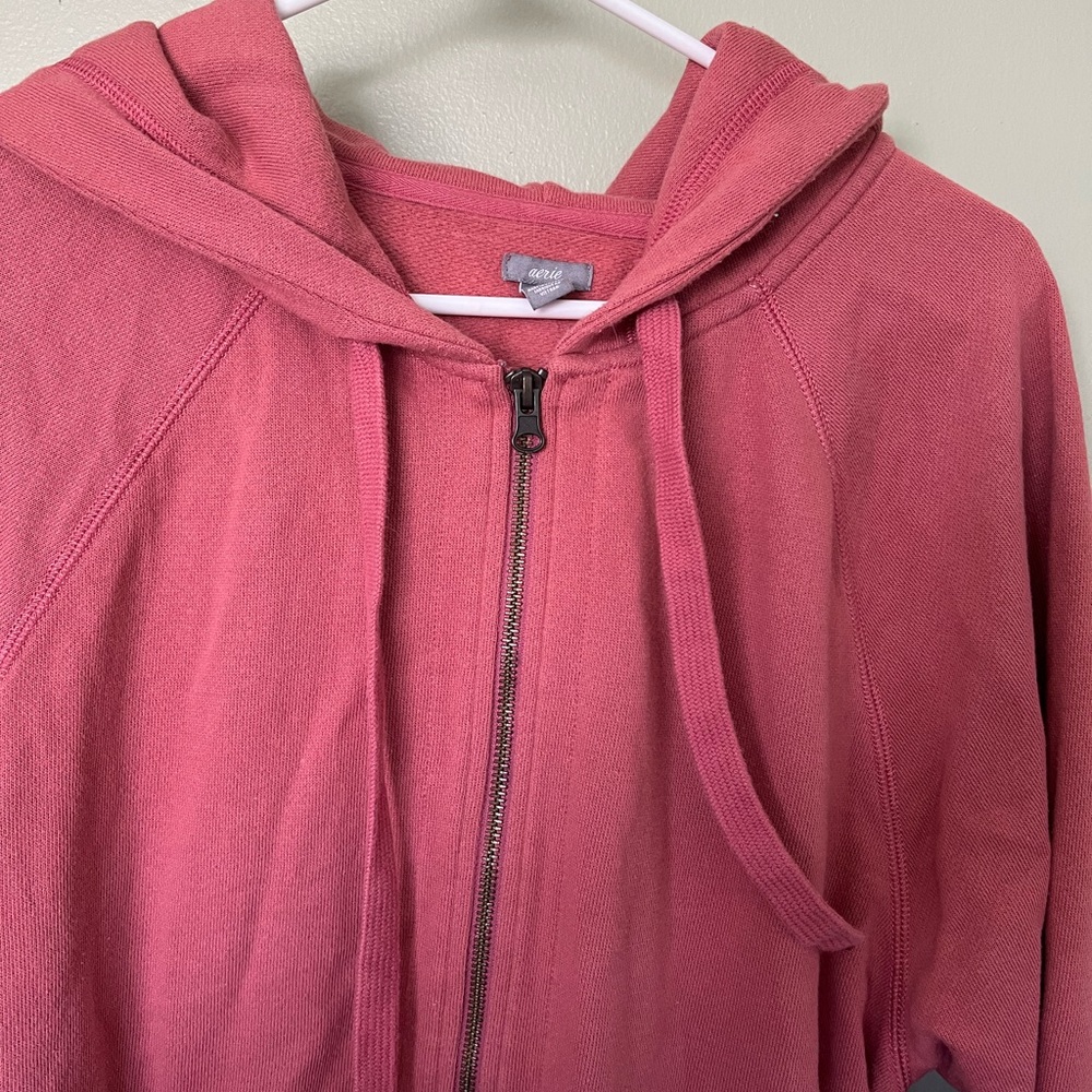 Pink Zip-Up Hoodie